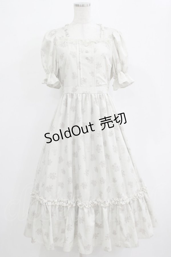 画像1: m petit by misako / AOKハナガラスクエアワンピース M アイボリー H-25-12-20-013-LO-OP-NS-ZH (1)