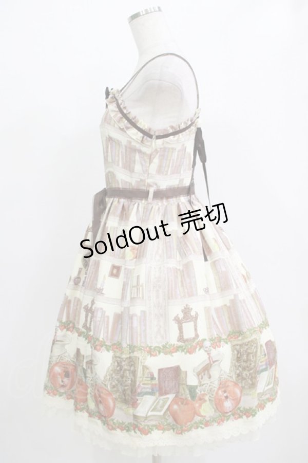 画像2: ALICE and the PIRATES / Wicked Queen's poison cellar柄ジャンパースカートI Free 生成り H-25-12-20-002-PA-OP-NS-ZH (2)