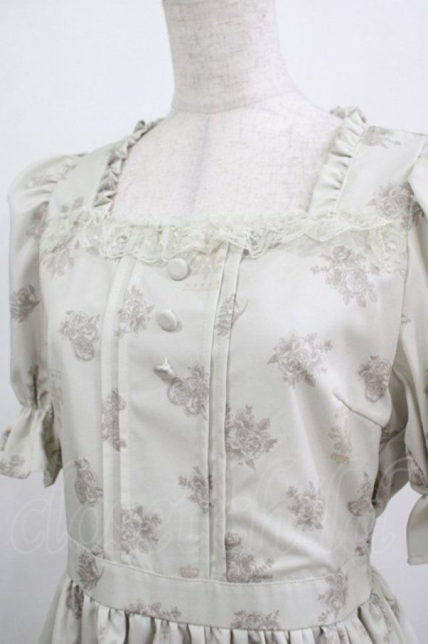 画像5: m petit by misako / AOKハナガラスクエアワンピース M アイボリー H-25-12-20-013-LO-OP-NS-ZH (5)