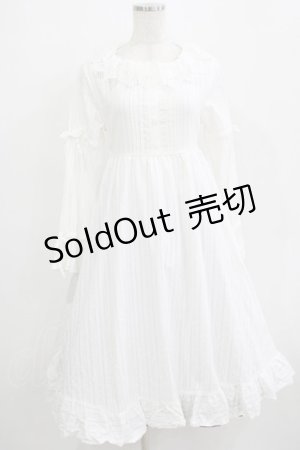 画像: Cherirulu Chocola / MYレースフリルワンピース M ホワイト H-25-12-20-014-GO-OP-NS-ZH