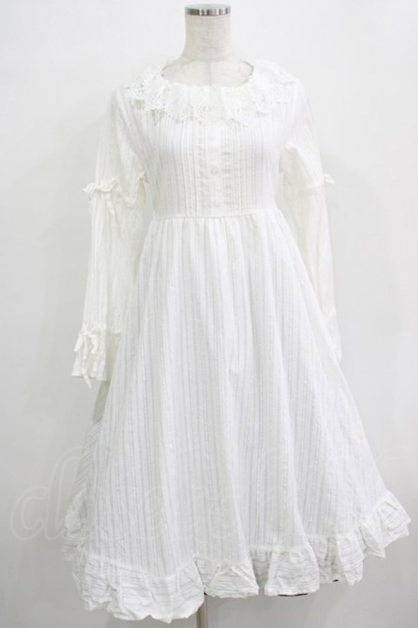 画像1: Cherirulu Chocola / MYレースフリルワンピース M ホワイト H-25-12-20-014-GO-OP-NS-ZH (1)