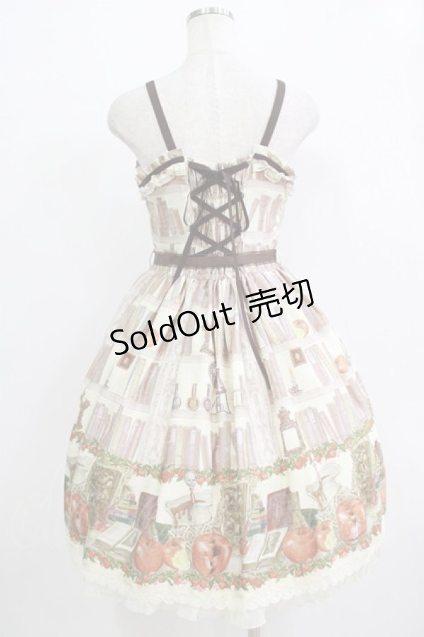 画像3: ALICE and the PIRATES / Wicked Queen's poison cellar柄ジャンパースカートI Free 生成り H-25-12-20-002-PA-OP-NS-ZH (3)