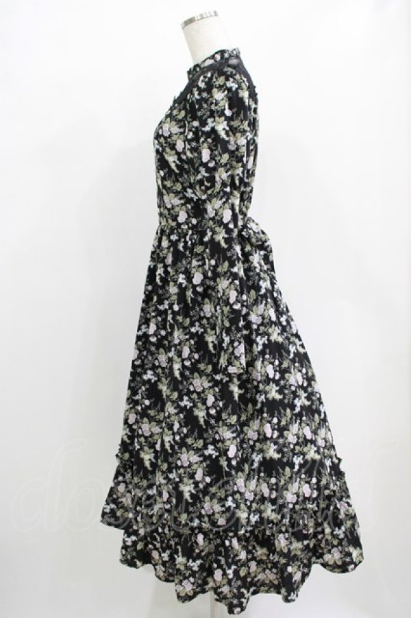 画像2: Kurumi Collaboration / KRハナジゴスリーブワンピース M ブラック H-25-12-20-017-GO-OP-NS-ZH (2)