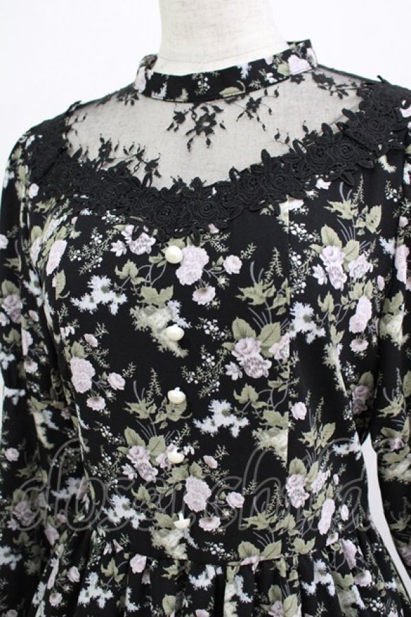 画像5: Kurumi Collaboration / KRハナジゴスリーブワンピース M ブラック H-25-12-20-017-GO-OP-NS-ZH (5)