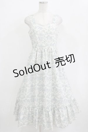 画像: m petit by misako / MSKトワルドジュイジャンパースカート M オフ/サックス H-25-12-20-018-LO-SK-NS-ZH