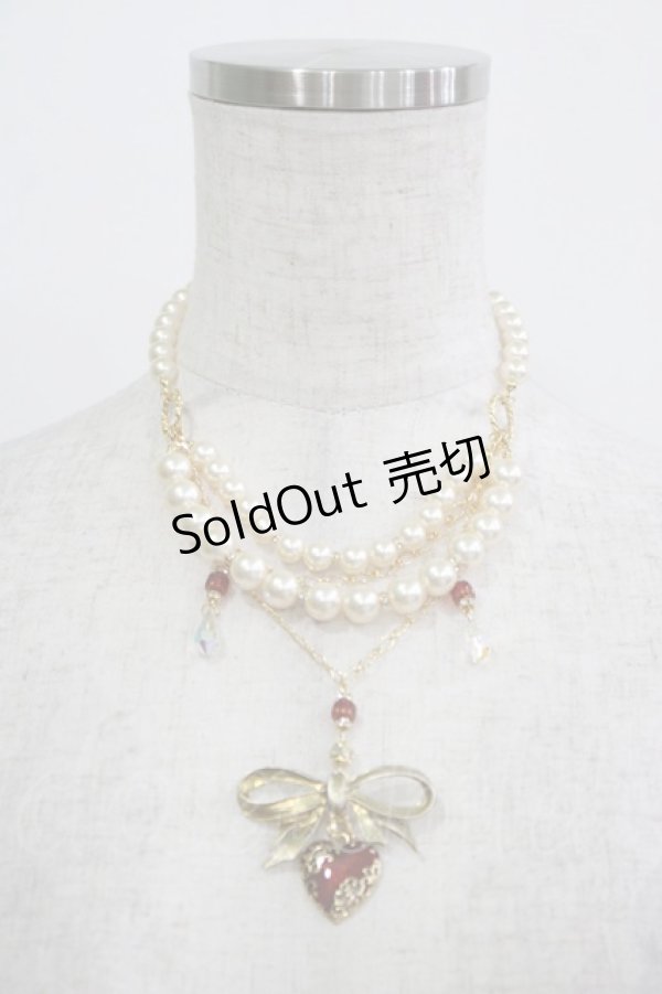 画像2: ALICE and the PIRATES / Juliette リボンハートチョーカー  ゴールド H-25-12-21-034-PA-AC-NS-ZH (2)