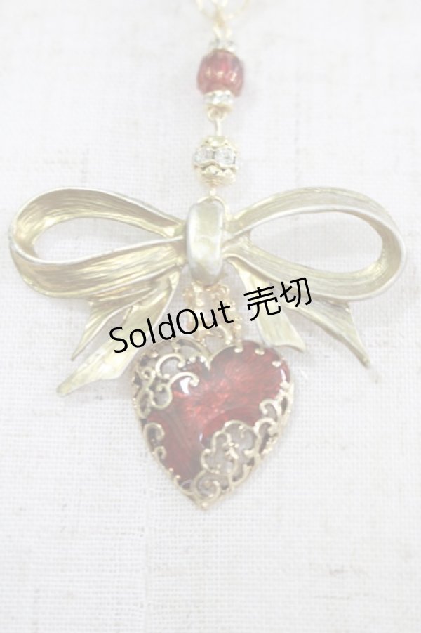 画像3: ALICE and the PIRATES / Juliette リボンハートチョーカー  ゴールド H-25-12-21-034-PA-AC-NS-ZH (3)