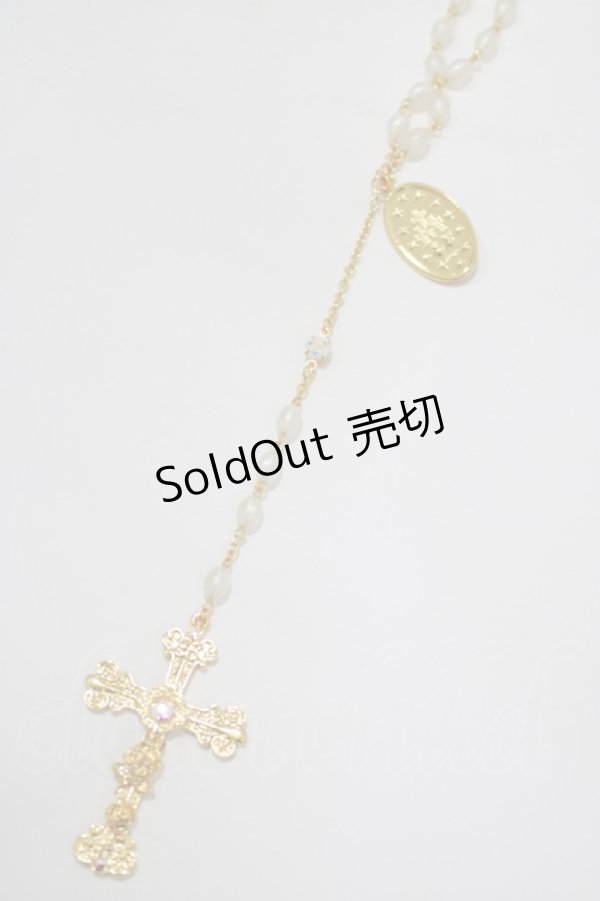 画像1: BABY,THE STARS SHINE BRIGHT / St.Mary Holy Cardロザリオネックレス  ゴールド H-25-12-21-035-BA-AC-NS-ZH (1)