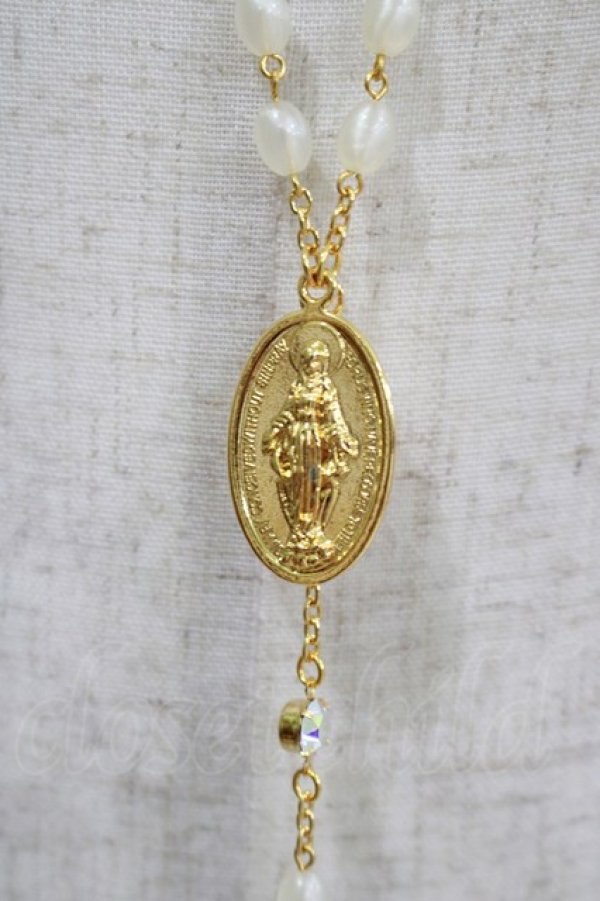 画像3: BABY,THE STARS SHINE BRIGHT / St.Mary Holy Cardロザリオネックレス  ゴールド H-25-12-21-035-BA-AC-NS-ZH (3)