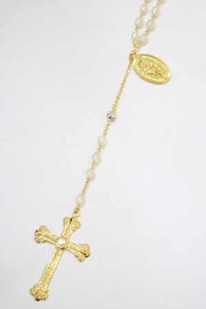 画像: BABY,THE STARS SHINE BRIGHT / St.Mary Holy Cardロザリオネックレス  ゴールド H-25-12-21-038-BA-AC-NS-ZH