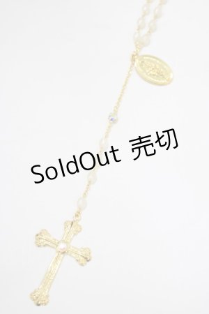 画像: BABY,THE STARS SHINE BRIGHT / St.Mary Holy Cardロザリオネックレス  ゴールド H-25-12-21-038-BA-AC-NS-ZH