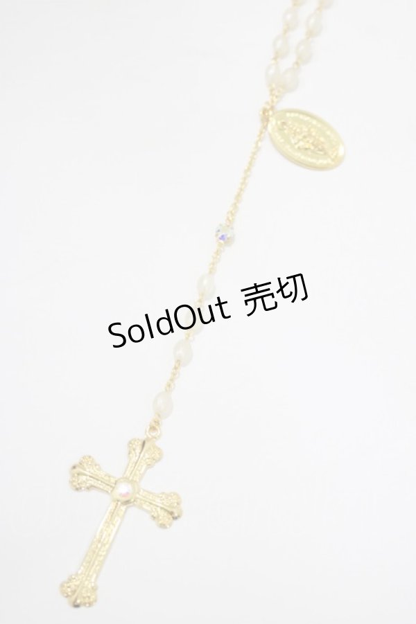 画像1: BABY,THE STARS SHINE BRIGHT / St.Mary Holy Cardロザリオネックレス  ゴールド H-25-12-21-038-BA-AC-NS-ZH (1)