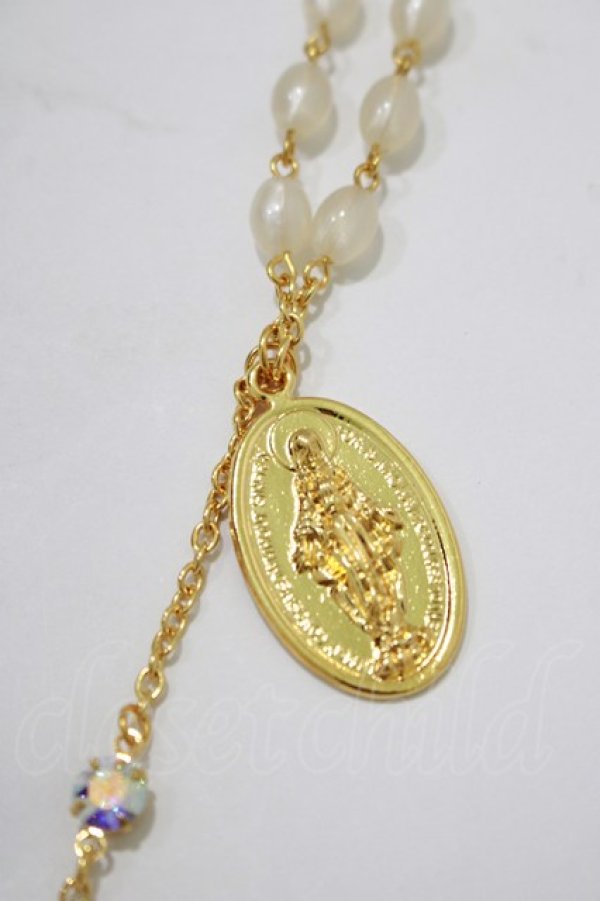画像2: BABY,THE STARS SHINE BRIGHT / St.Mary Holy Cardロザリオネックレス  ゴールド H-25-12-21-038-BA-AC-NS-ZH (2)
