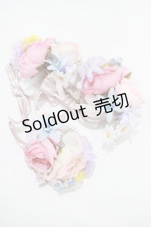 画像: BABY,THE STARS SHINE BRIGHT / Princess Rapunzel Dolly お花コーム(3個セット)  ピンク H-25-12-21-042-BA-AC-NS-ZH