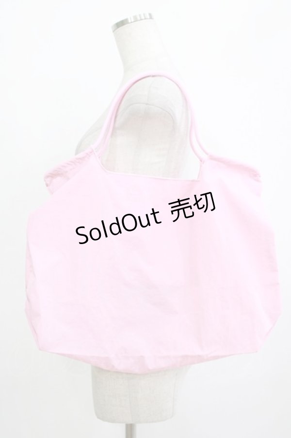 画像2: m petit by misako / ジャム刺繍ショッピングバッグ  ピンク H-25-12-21-004-LO-BG-NS-ZH (2)