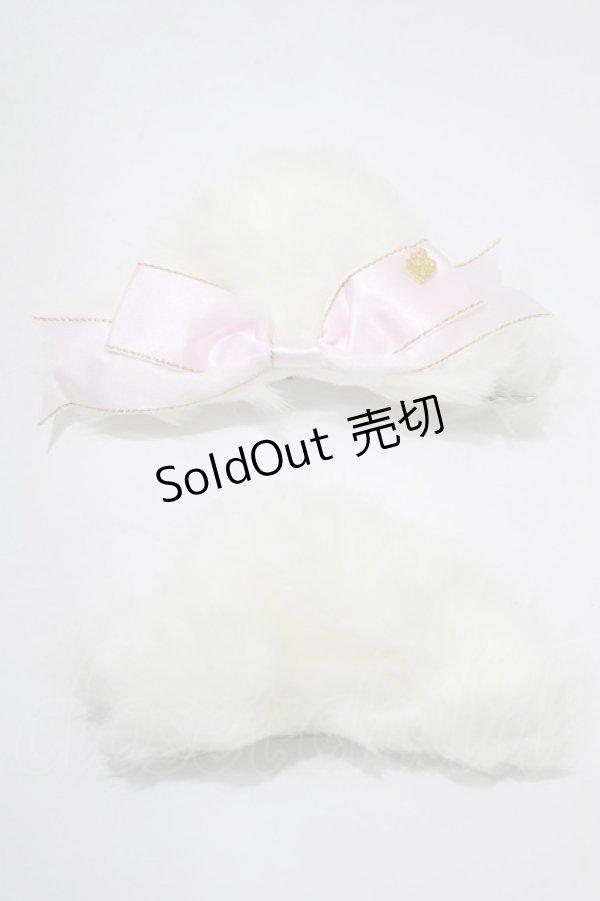 画像2: BABY,THE STARS SHINE BRIGHT / ねこみみクリップ  オフ白/ピンク H-25-12-21-044-BA-AC-NS-ZH (2)