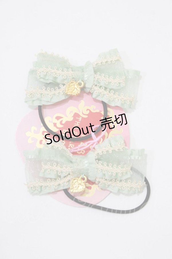 画像1: BABY,THE STARS SHINE BRIGHT / Salon de the Minette Petit リボンゴム  ミント H-25-12-21-047-BA-AC-NS-ZH (1)