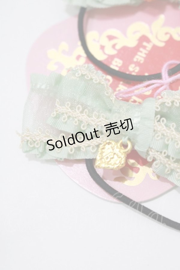 画像2: BABY,THE STARS SHINE BRIGHT / Salon de the Minette Petit リボンゴム  ミント H-25-12-21-047-BA-AC-NS-ZH (2)