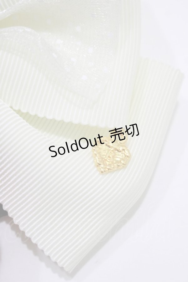 画像2: BABY,THE STARS SHINE BRIGHT / Juicy BABY Love Love Berries リボンゴム  アイボリー H-25-12-21-048-BA-AC-NS-ZH (2)