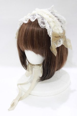 画像: BABY,THE STARS SHINE BRIGHT / バラ雫空のMuse柄ヘッドドレス  生成り H-25-12-21-049-BA-AC-NS-ZH