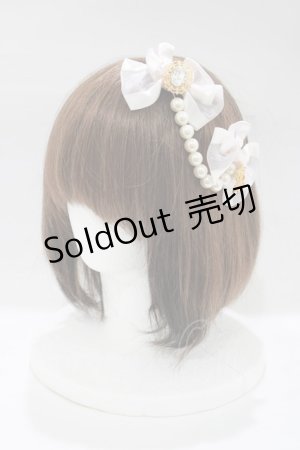 画像: ALICE and the PIRATES / JOKERパールリボンコーム  ピンク H-25-12-21-054-PA-AC-NS-ZH