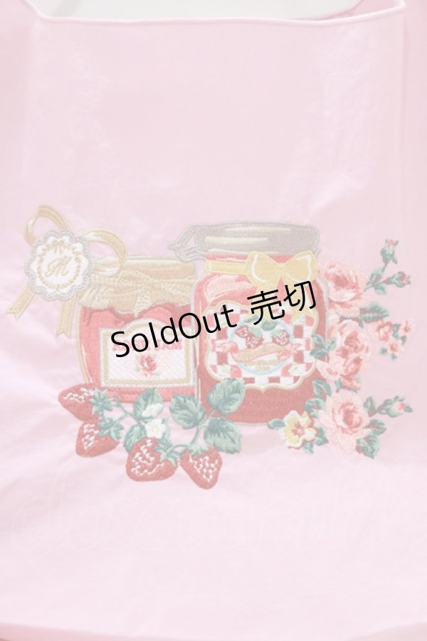 画像5: m petit by misako / ジャム刺繍ショッピングバッグ  ピンク H-25-12-21-004-LO-BG-NS-ZH (5)