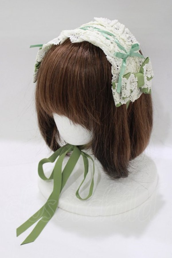 画像1: BABY,THE STARS SHINE BRIGHT / ミルフィーユヘッドドレス  若草 H-25-12-21-058-BA-AC-NS-ZH (1)