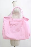 画像2: m petit by misako / くま刺繍ショッピングバッグ  ピンク H-25-12-21-005-LO-ZA-NS-ZH (2)