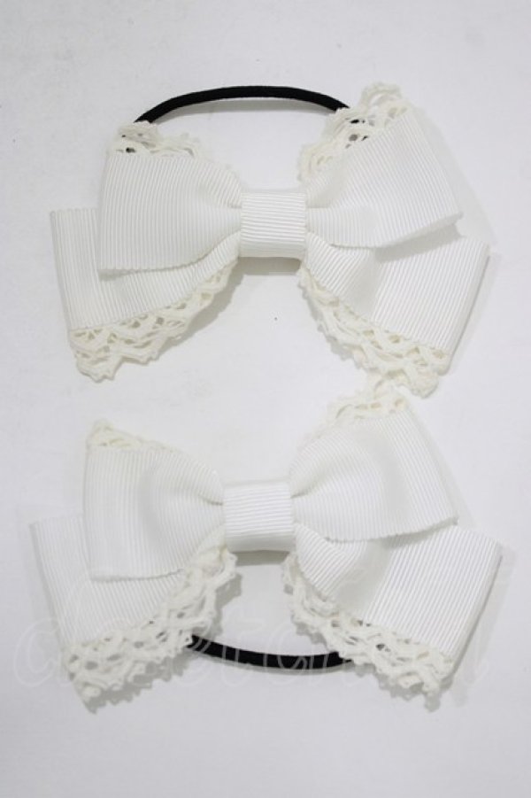 画像1: BABY,THE STARS SHINE BRIGHT / グログランリボンゴム  オフ白 H-25-12-21-063-BA-AC-NS-ZH (1)