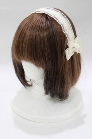 画像: m petit by misako / AM*NIヘッドドレスA  アイボリー H-25-12-21-065-LO-AC-NS-ZH