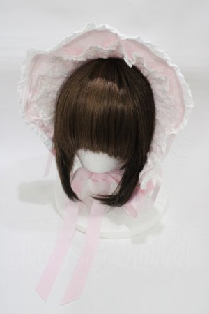 画像: BABY,THE STARS SHINE BRIGHT / スピンドールハーフボンネット  ピンク H-25-12-21-1001-BA-AC-NS-ZH