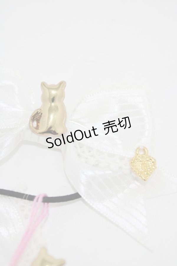 画像3: BABY,THE STARS SHINE BRIGHT / Kitten’s Sweet リボンゴム  オフ白 H-25-12-21-1004-BA-AC-NS-ZH (3)