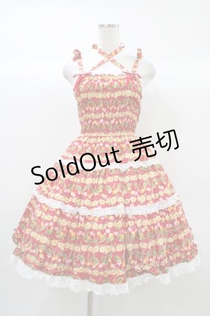 画像: Angelic Pretty / チェリー柄サンドレス Free レッド H-25-12-21-1033-AP-OP-NS-ZH