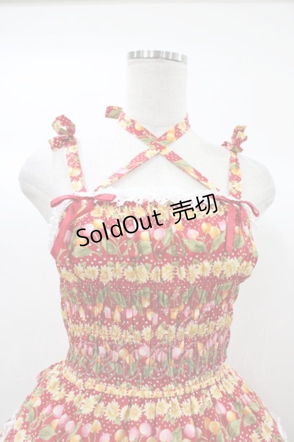 画像4: Angelic Pretty / チェリー柄サンドレス Free レッド H-25-12-21-1033-AP-OP-NS-ZH (4)