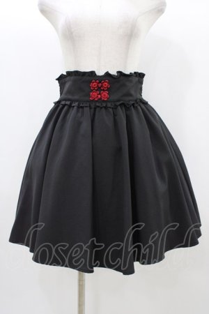 画像: Ank Rouge / チャイナコルセットスカート M ブラック H-25-12-21-1035-CA-SK-NS-ZH
