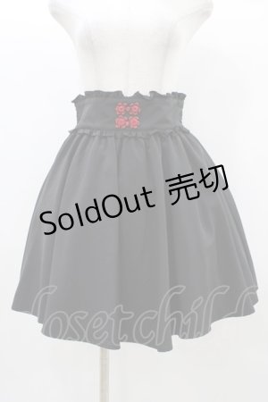 画像: Ank Rouge / チャイナコルセットスカート M ブラック H-25-12-21-1035-CA-SK-NS-ZH