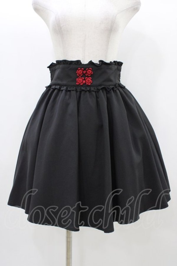 画像1: Ank Rouge / チャイナコルセットスカート M ブラック H-25-12-21-1035-CA-SK-NS-ZH (1)