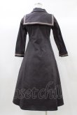 画像2: Maison de FLEUR Petite Robe canone / セーラー衿付きワンピース S グレー H-25-12-21-1037-EL-OP-NS-ZH (2)
