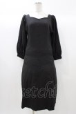 画像1: Newlyme / ペンタゴンネックAラインワンピース M ブラック H-25-12-21-1038-0-OP-NS-ZH (1)