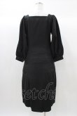 画像2: Newlyme / ペンタゴンネックAラインワンピース M ブラック H-25-12-21-1038-0-OP-NS-ZH (2)