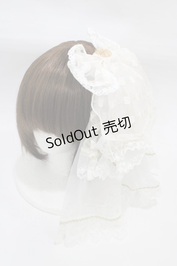 画像1: BABY,THE STARS SHINE BRIGHT / TRINITY〜天使の微笑み〜リボンバレッタ  オフ白 H-25-12-21-1006-BA-AC-NS-ZH (1)