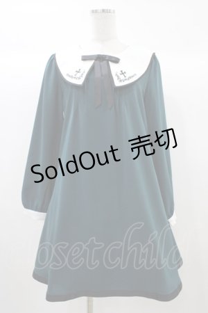 画像: Amavel / クロス刺繍衿Aラインワンピース Free グリーン H-25-12-21-1042-CA-OP-NS-ZH