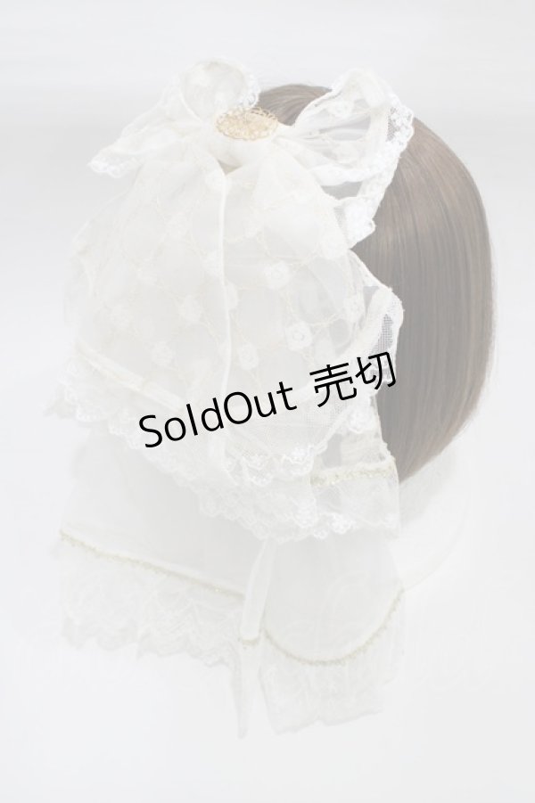 画像2: BABY,THE STARS SHINE BRIGHT / TRINITY〜天使の微笑み〜リボンバレッタ  オフ白 H-25-12-21-1006-BA-AC-NS-ZH (2)