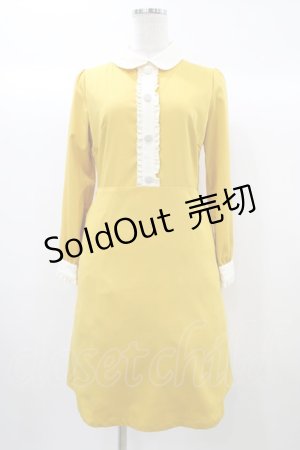 画像: Fi.n.t / フリルワンピース Free YELLOW H-25-12-21-1046-CA-OP-NS-ZH