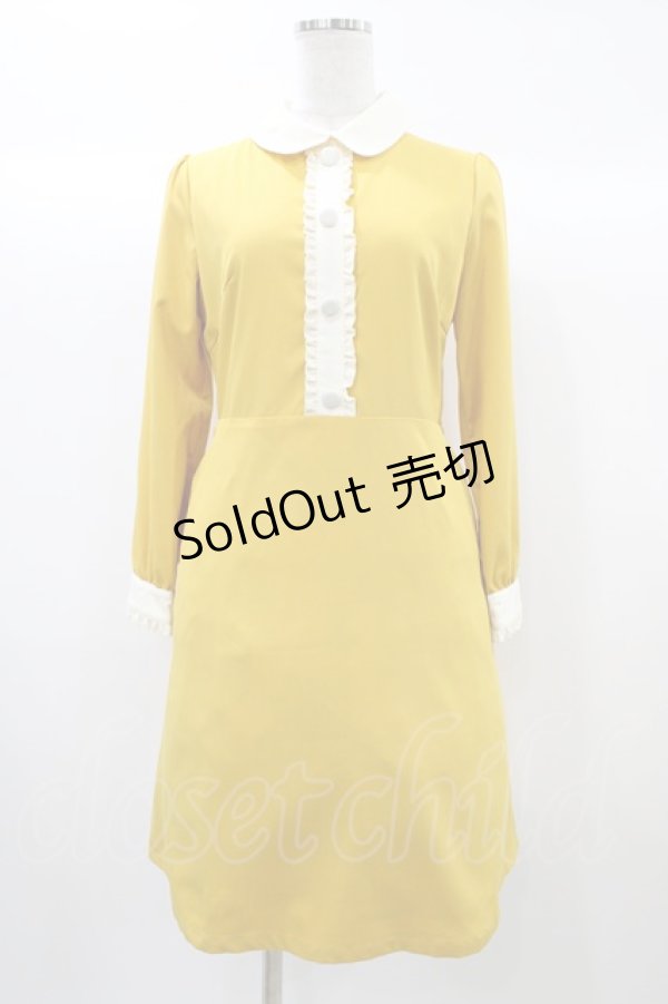 画像1: Fi.n.t / フリルワンピース Free YELLOW H-25-12-21-1046-CA-OP-NS-ZH (1)