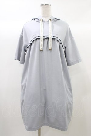 画像: Fi.n.t / ロゴリボンレイヤード風カットワンピース Free BLUE GRAY H-25-12-21-1047-CA-OP-NS-ZH