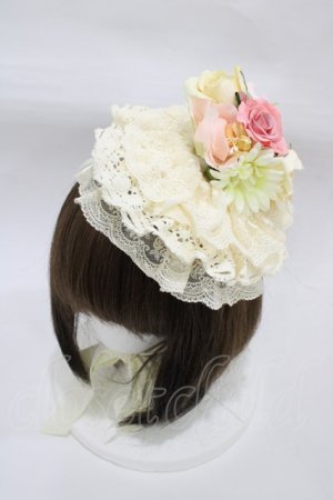 画像: ALICE and the PIRATES / フローレンスブーケヘッドドレス  生成り H-25-12-21-1007-PA-AC-NS-ZH