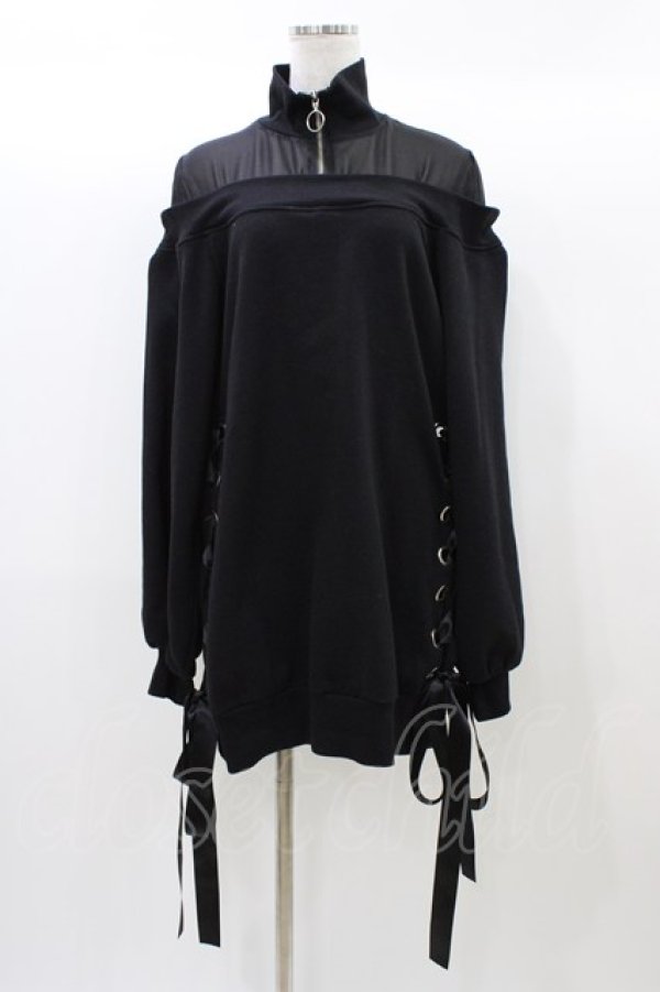 画像1: Jamie エーエヌケー / ドッキングプルオーバー M ブラック H-25-12-21-1051-LO-TO-NS-ZH (1)