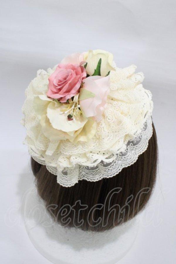 画像2: ALICE and the PIRATES / フローレンスブーケヘッドドレス  生成り H-25-12-21-1007-PA-AC-NS-ZH (2)