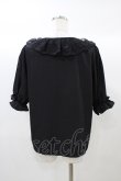 画像2: m petit by misako / MSKデシンレースエリブラウス M ブラック H-25-12-21-1057-LO-BL-NS-ZH (2)